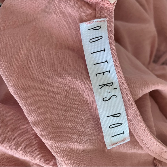 Potter’s pot | mauve pink ruched jumpsuit - Picture 4 of 7